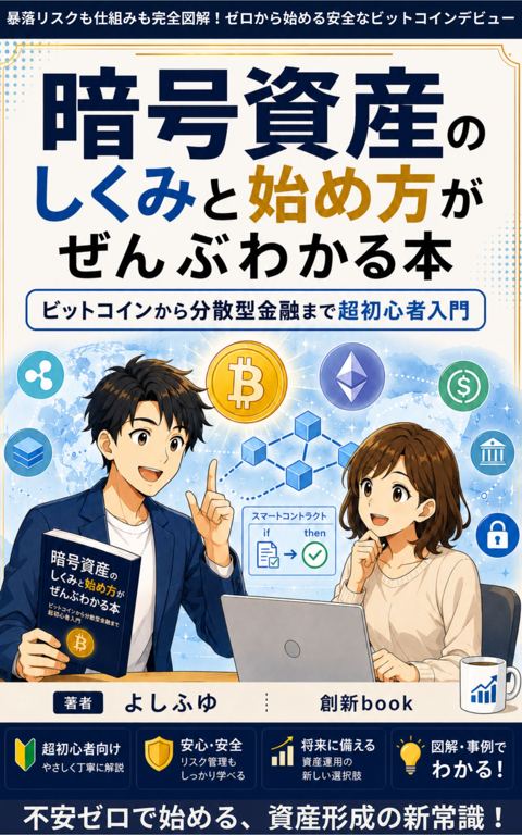 暗号資産のしくみと始め方がぜんぶわかる本の表紙